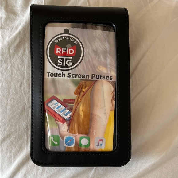 RFID protection Black Crossbody Travel Bag - Picture 2 of 6